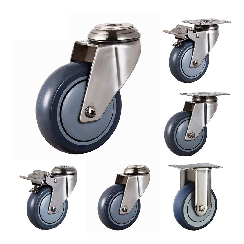 SUS304 Medium Duty Industrial Casters PA
