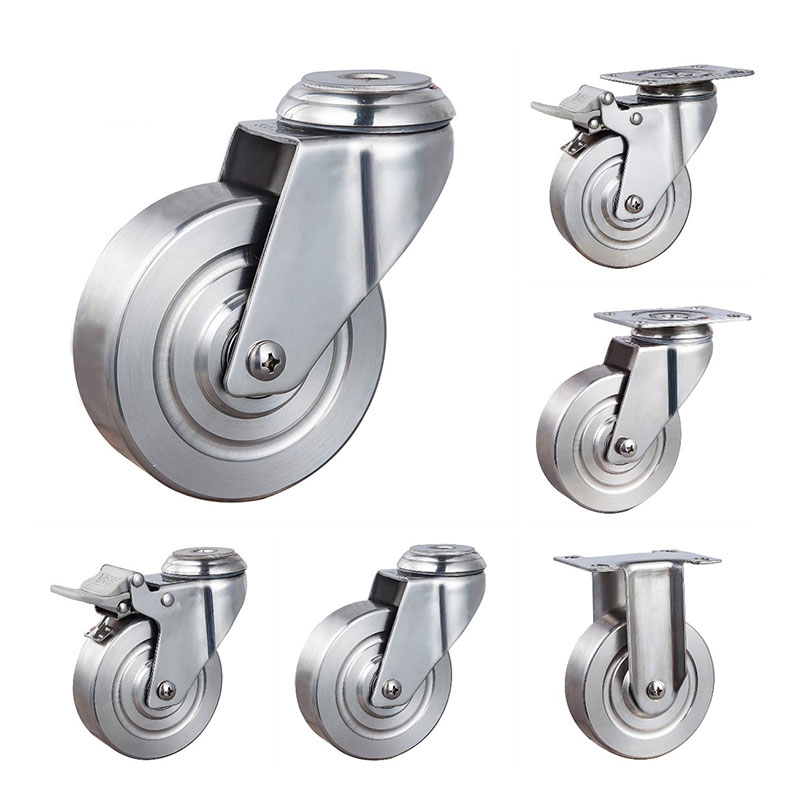 SUS304 Medium Duty Industrial Casters PA