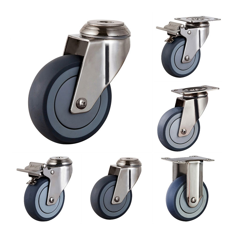 SUS304 Medium Duty Industrial Casters PA